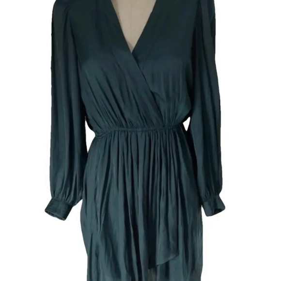 NWT Zadig & Voltaire Remember Satin V-Neck Mini Dress- Medium $345 - Picture 9 of 16
